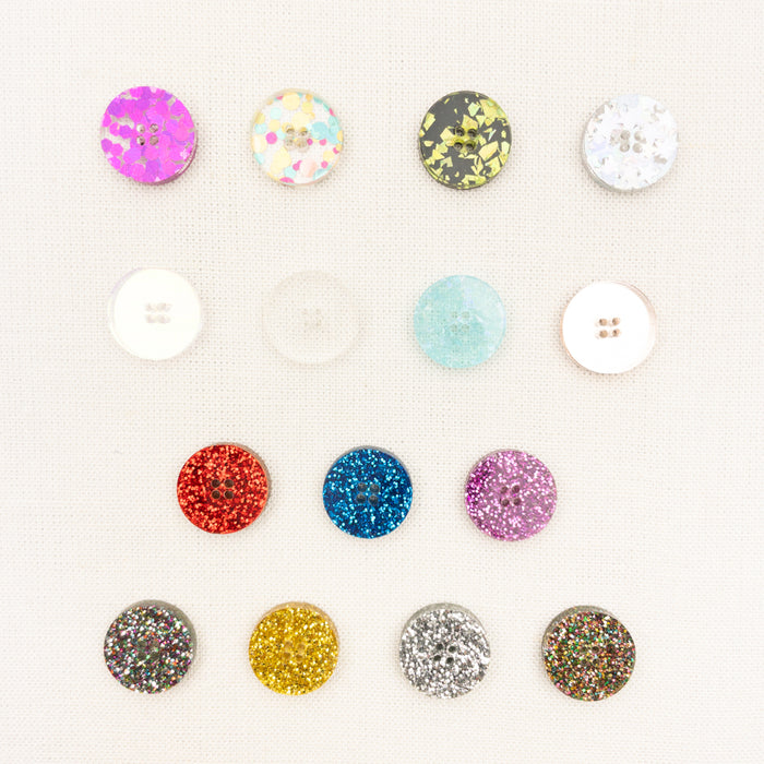 Katrinkles Glitter Buttons 5/8"