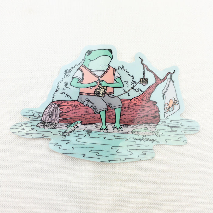 Bay Area Yarn Crawl 2026 | Karl the Frog Holographic Sticker