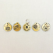 Load image into Gallery viewer, Bay Area Yarn Crawl 2026 | Metallic Stitch Markers (Set of 5)
