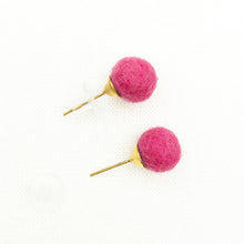 Load image into Gallery viewer, Atelier Handmade Wool Pompom Earrings
