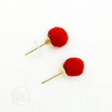 Load image into Gallery viewer, Atelier Handmade Wool Pompom Earrings
