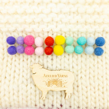 Load image into Gallery viewer, Atelier Handmade Wool Pompom Earrings
