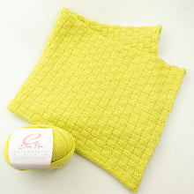 Load image into Gallery viewer, Basketweave Baby Blanket Knitting Kit | Ella Rae Cashmereno Aran &amp; Knitting Pattern (#426)
