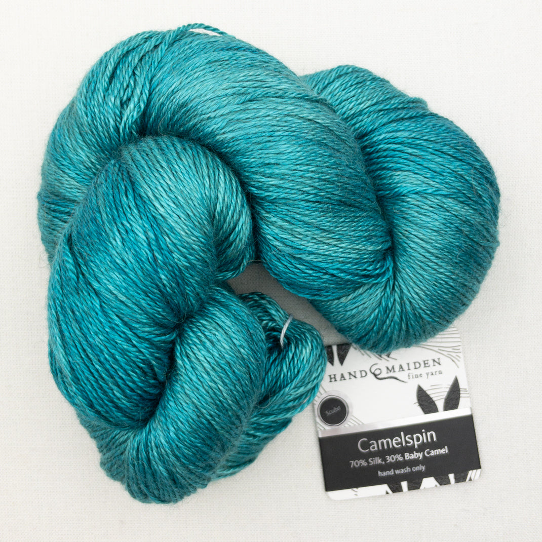 Boneyard Shawl Knitting Kit | Hand Maiden Camelspin