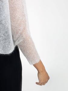 Allegro Pullover Knitting Kit | Madelinetosh Silk Cloud