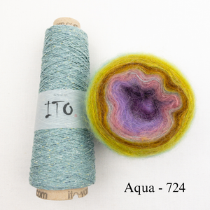 Shibui Spectrum Scarf Knitting Kit | Ito Kinu, Artyarns Mohair Ombre & Knitting Pattern