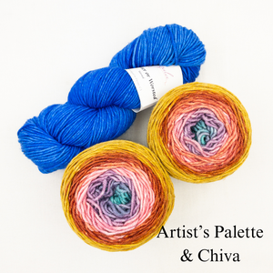 Slip Stitch Scarf Knitting Kit | Anzula For Better or Worsted, Freia Superwash Merino Silk Worsted & Knitting Pattern (#089)