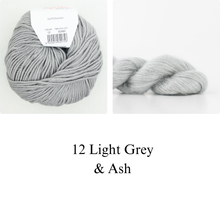 Load image into Gallery viewer, Cardigan No. 9 Knitting Kit | Katia Merino Aran &amp; Madelinetosh Silk Cloud
