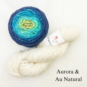 Brioche ShareCare Hat Knitting Kit | Freia Handpaints Superwash Merino Silk Worsted & Anzula For Better or Worsted