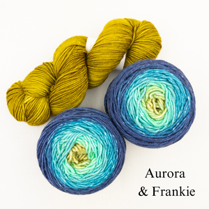 Slip Stitch Scarf Knitting Kit | Anzula For Better or Worsted, Freia Superwash Merino Silk Worsted & Knitting Pattern (#089)