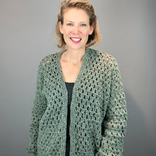 Load image into Gallery viewer, Easeful Cardigan Crochet Kit | Queensland Kathmandu Aran
