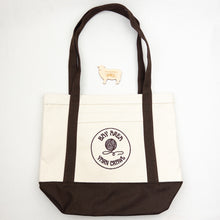 Load image into Gallery viewer, Canvas Tote with Bay Area Yarn Crawl logo 
