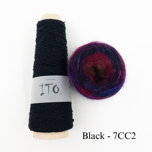 Shibui Spectrum Scarf Knitting Kit | Ito Kinu, Artyarns Mohair Ombre & Knitting Pattern