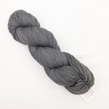 Load image into Gallery viewer, A grey skein of Blue Sky Fibers Hand Dyes yarn on a white background
