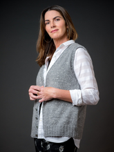 Load image into Gallery viewer, Cadillac Mountain Vest Knitting Kit | The Fibre Company Acadia
