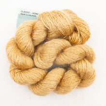 Load image into Gallery viewer, A tan skein of Colinton Lace yarn on a white background.

