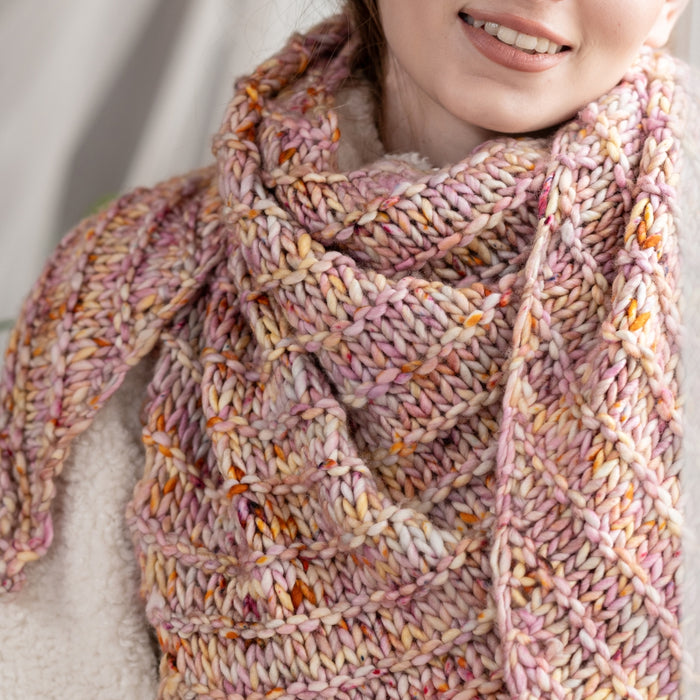 Cozy Sequoia Shawl Knitting Kit| Baah Sequoia & Knitting Pattern