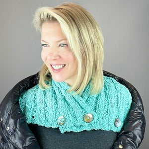 Spun Cloud Light Neck Wrap Knitting Kit | Knit Collage Spun Cloud Light & Knitting Pattern (#422)