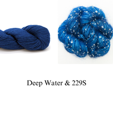 Load image into Gallery viewer, Windowpane Cowl (Short &amp; Stout Version) Knitting Kit | Shibui Lunar, Artyarns Beaded Mohair and Sequins &amp; Knitting Pattern (#291)
