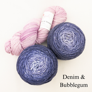 Slip Stitch Scarf Knitting Kit | Anzula For Better or Worsted, Freia Superwash Merino Silk Worsted & Knitting Pattern (#089)