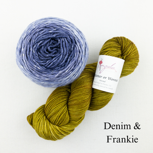 Brioche ShareCare Hat Knitting Kit | Freia Handpaints Superwash Merino Silk Worsted & Anzula For Better or Worsted