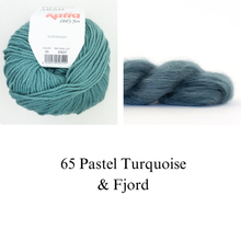 Load image into Gallery viewer, Cardigan No. 9 Knitting Kit | Katia Merino Aran &amp; Madelinetosh Silk Cloud
