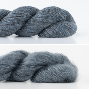 Ossa Shawl Knitting Kit | Madelinetosh Silk Cloud & Shibui Knits Pebble