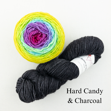 Load image into Gallery viewer, Brioche ShareCare Hat Knitting Kit | Freia Handpaints Superwash Merino Silk Worsted &amp; Anzula For Better or Worsted
