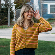 Honey Petal Cardigan Knitting Kit | Queensland United
