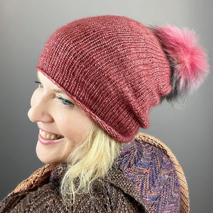 Grace Slouchy Hat Knitting Kit | Lang Yarns Grace & Knitting Pattern (#381)