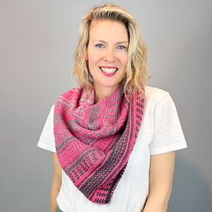 Filoli Cowl Knitting Kit | Freia Handpaints Superwash Merino Silk Sport & Karabella Aurora 6
