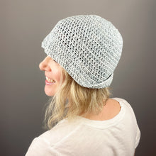 Load image into Gallery viewer, Crocheted Summer Bucket Hat Kit | Louisa Harding Fauve &amp; Crochet Pattern (#433)
