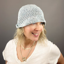 Load image into Gallery viewer, Crocheted Summer Bucket Hat Kit | Louisa Harding Fauve &amp; Crochet Pattern (#433)
