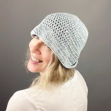 Load image into Gallery viewer, Crocheted Summer Bucket Hat Kit | Louisa Harding Fauve &amp; Crochet Pattern (#433)
