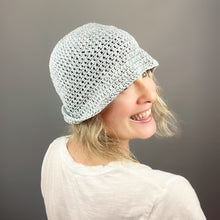 Load image into Gallery viewer, Crocheted Summer Bucket Hat Kit | Louisa Harding Fauve &amp; Crochet Pattern (#433)
