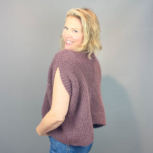 Easy Light Vest Knitting Kit | Lang Yarns Malou Light & Knitting Pattern (#434)
