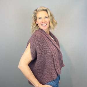 Easy Light Vest Knitting Kit | Lang Yarns Malou Light & Knitting Pattern (#434)
