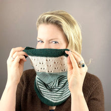 Load image into Gallery viewer, Cashmere Three Color Patterned Cowl Knitting Kit | Lang Yarns Cashmere Premium &amp; Knitting Pattern (#410)
