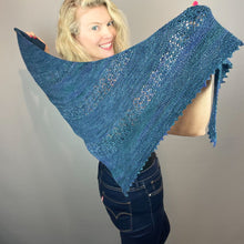 Load image into Gallery viewer, Nurmilintu Shawl Knitting Kit | Hand Maiden Camelspin
