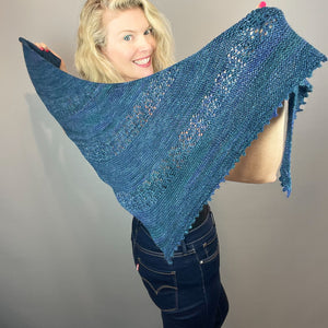 Nurmilintu Shawl Knitting Kit | Hand Maiden Camelspin