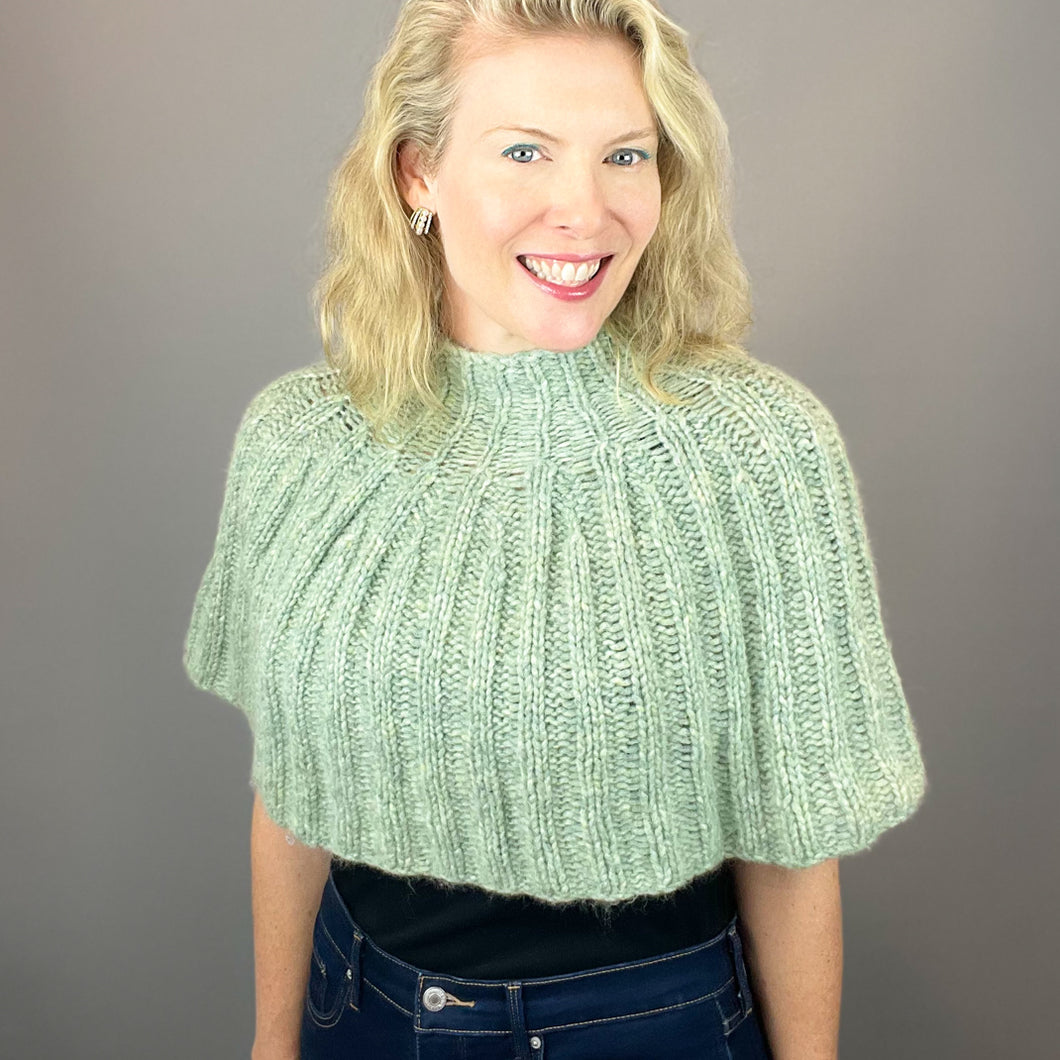 Beatrix Ribbed Capelet Knitting Pattern | Juniper Moon Beatrix & Knitting Pattern (#425)