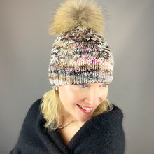 Load image into Gallery viewer, Allover Cabled Hat Knitting Kit | Dream in Color Riley &amp; Knitting Pattern (#299)
