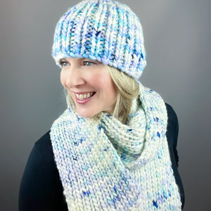 Billowy Hat and Scarf Knitting Kit | Dream in Color Savvy & Knitting Pattern (#429)