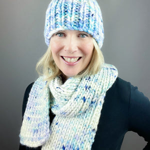 Billowy Hat and Scarf Knitting Kit | Dream in Color Savvy & Knitting Pattern (#429)