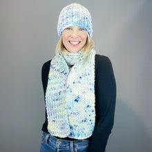 Load image into Gallery viewer, Billowy Hat and Scarf Knitting Kit | Dream in Color Savvy &amp; Knitting Pattern (#429)
