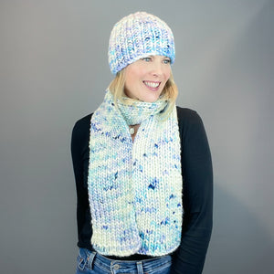 Billowy Hat and Scarf Knitting Kit | Dream in Color Savvy & Knitting Pattern (#429)