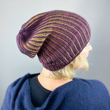 Load image into Gallery viewer, Brioche Basic Beanie Knitting Kit | Freia Handpaints Superwash Merino Silk Worsted &amp; Anzula For Better or Worsted
