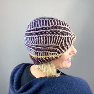 Brioche ShareCare Hat Knitting Kit | Freia Handpaints Superwash Merino Silk Worsted & Anzula For Better or Worsted