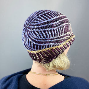 Brioche ShareCare Hat Knitting Kit | Freia Handpaints Superwash Merino Silk Worsted & Anzula For Better or Worsted