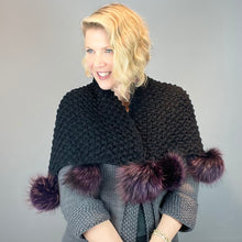 Load image into Gallery viewer, Phat Pompom Scarf - Zermatt Knitting Kit | String Yarns and Atelier Raccoon Pompoms (#382)
